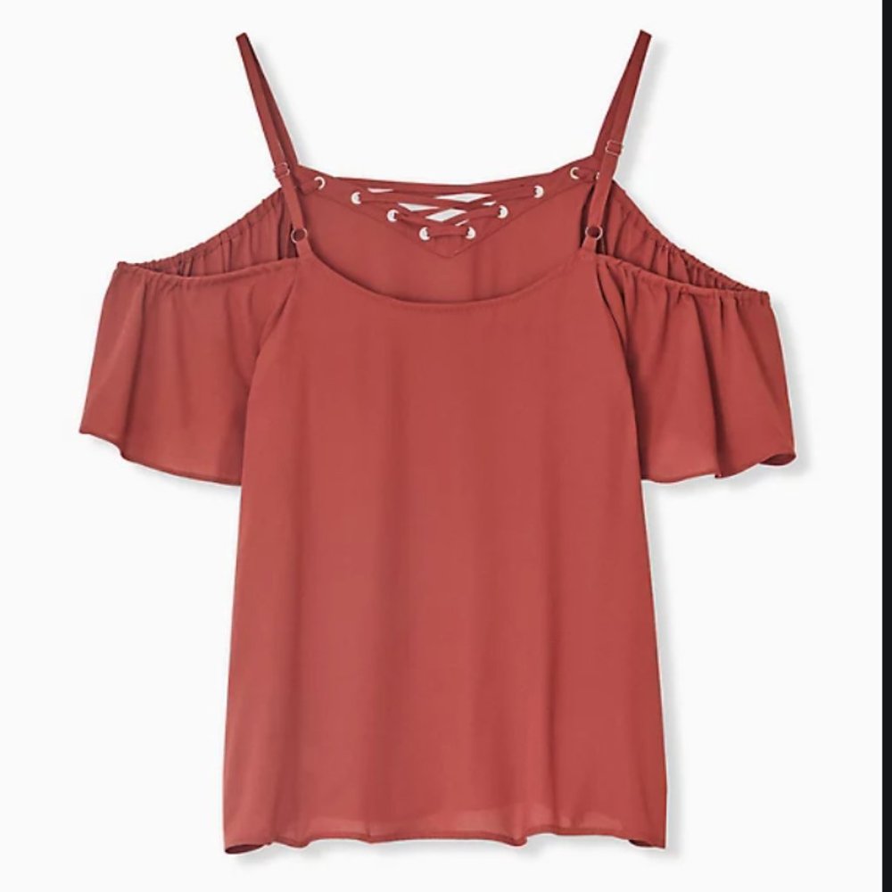 Torrid Madder Cold Shoulder Top